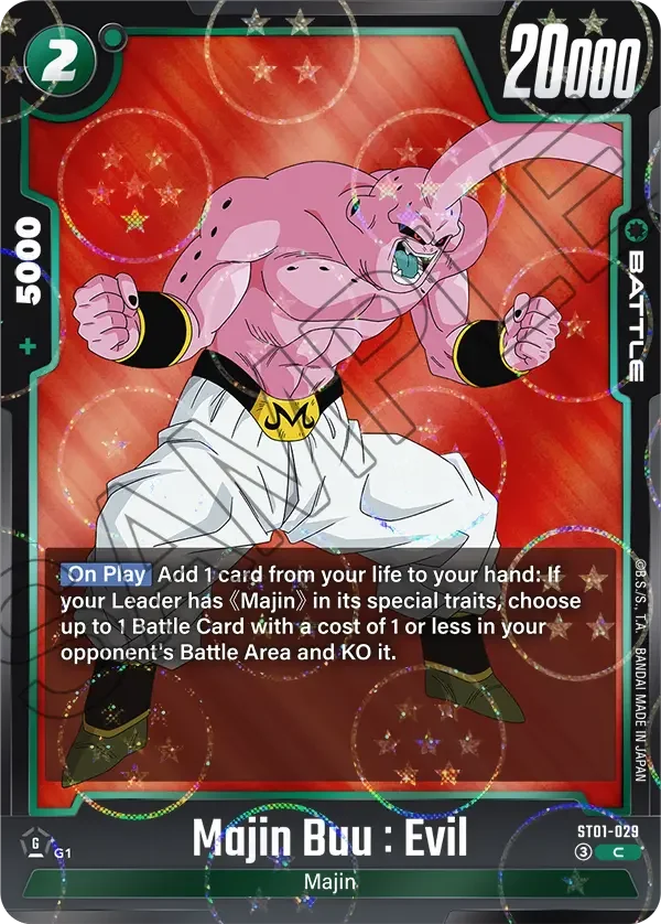 Majin Buu : Evil, Story Booster 01 ST01-029