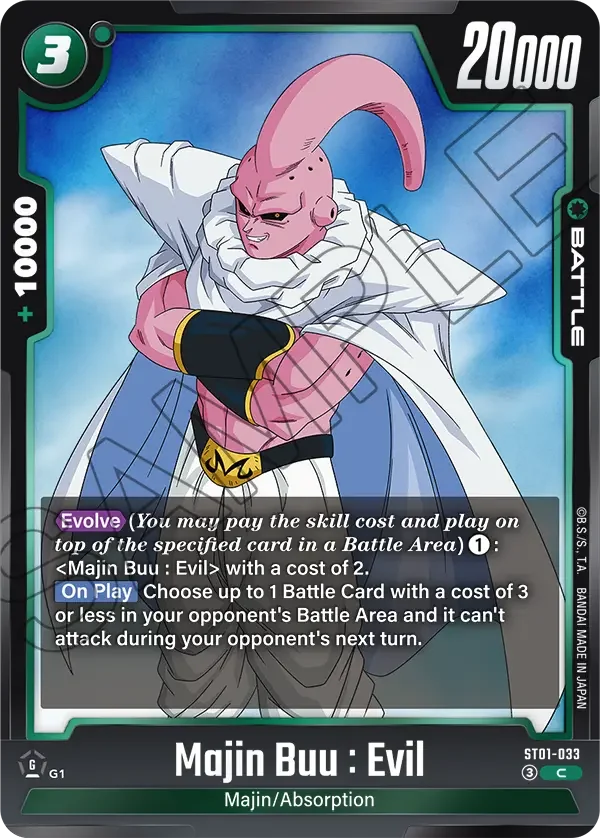 Majin Buu : Evil, Story Booster 01 ST01-033