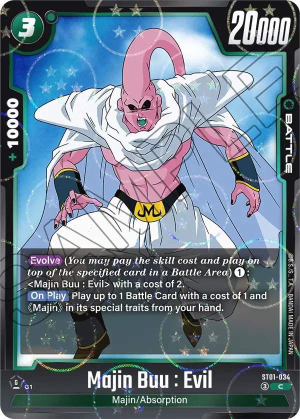 Majin Buu : Evil, Story Booster 01 ST01-034