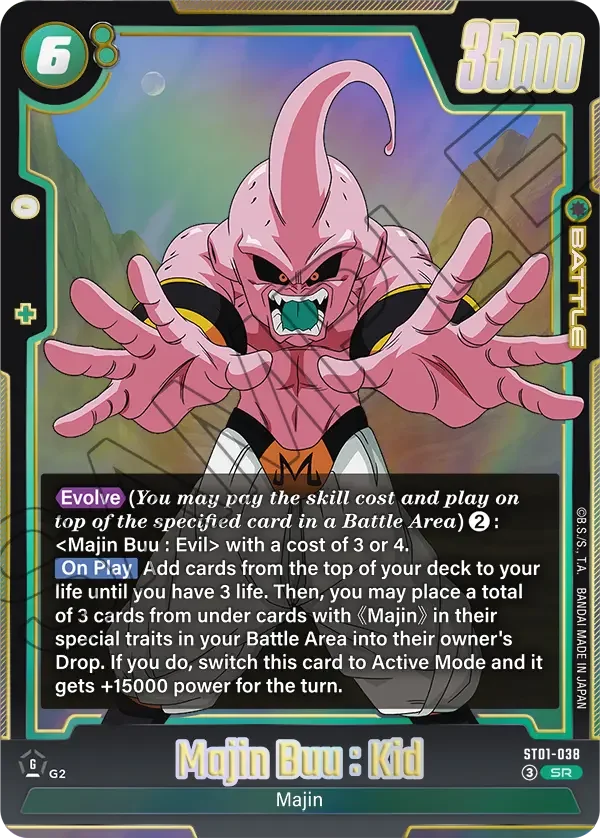 Majin Buu : Kid, Story Booster 01 ST01-038