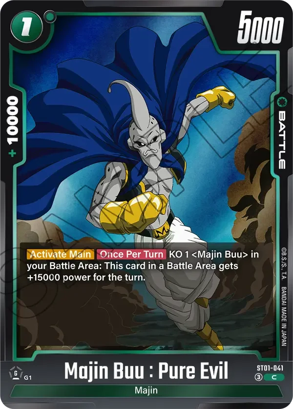 Majin Buu : Pure Evil, Story Booster 01 ST01-041