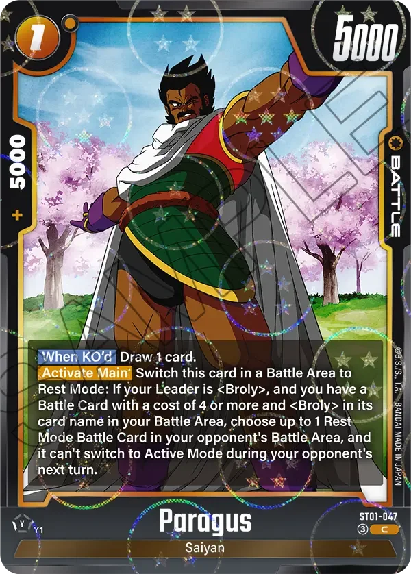 Paragus, Story Booster 01 ST01-047