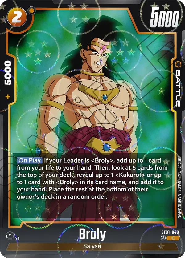 Broly, Story Booster 01 ST01-048
