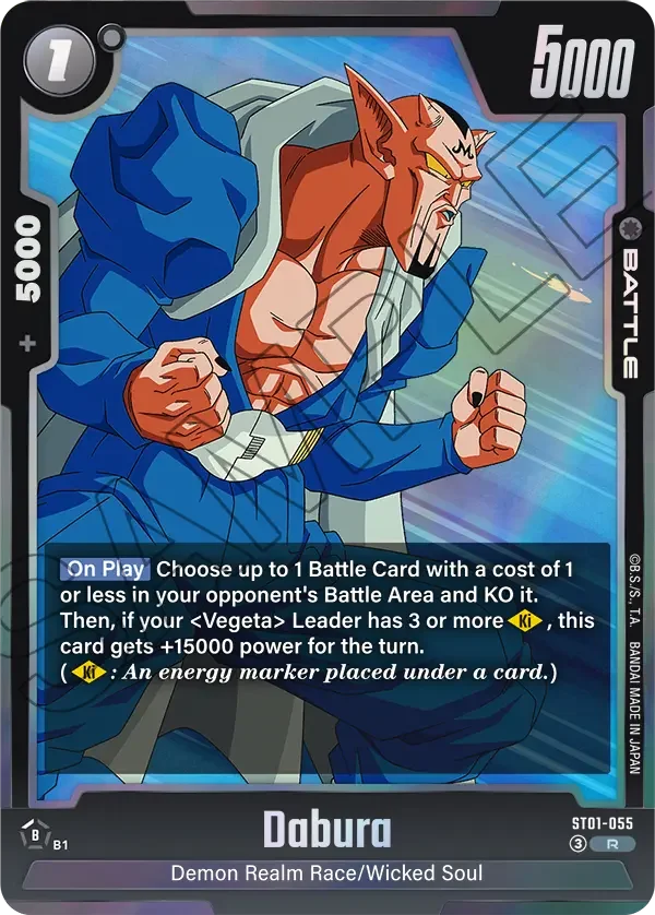 Dabura, Story Booster 01 ST01-055