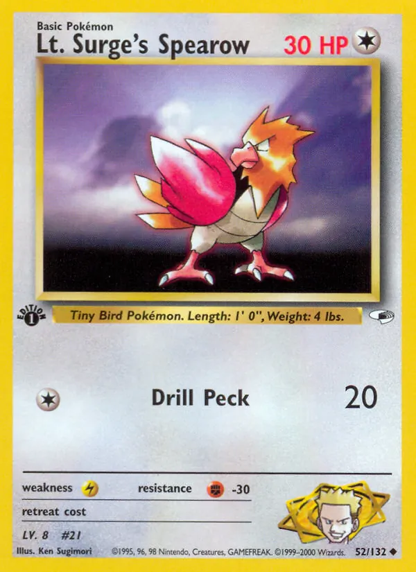 Lt. Surge's Spearow #52/132