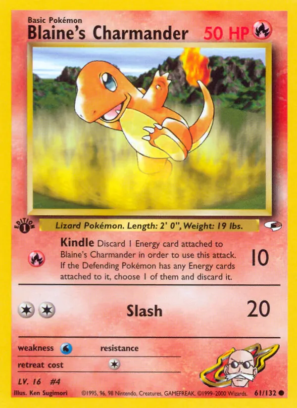 Blaine's Charmander #61/132