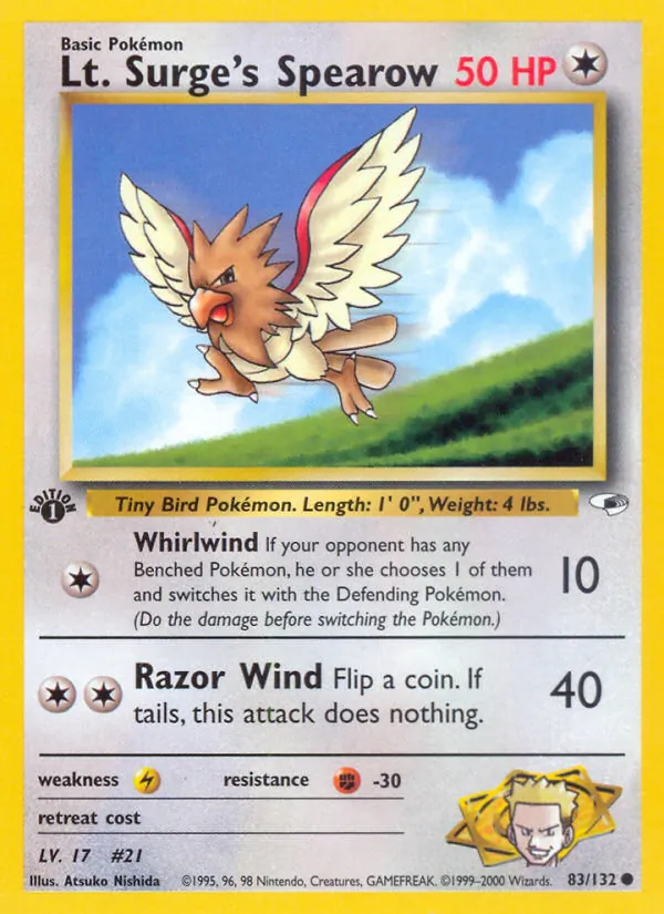 Lt. Surge's Spearow #83/132