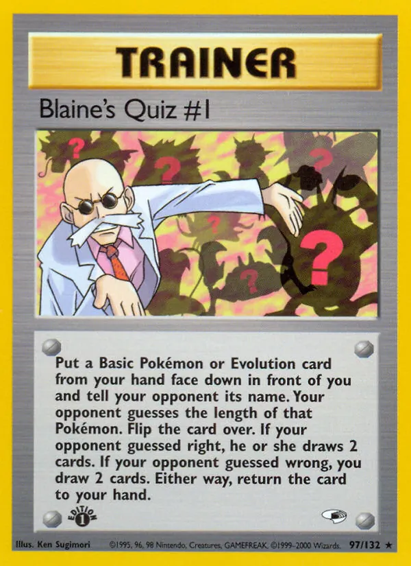 Blaine's Quiz #1, Gym Heroes #97/132