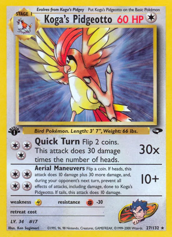 Koga's Pidgeotto #27/132