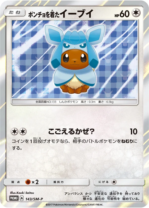 Poncho-wearing Eevee #143