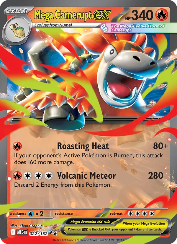 Mega Camerupt ex #22/132