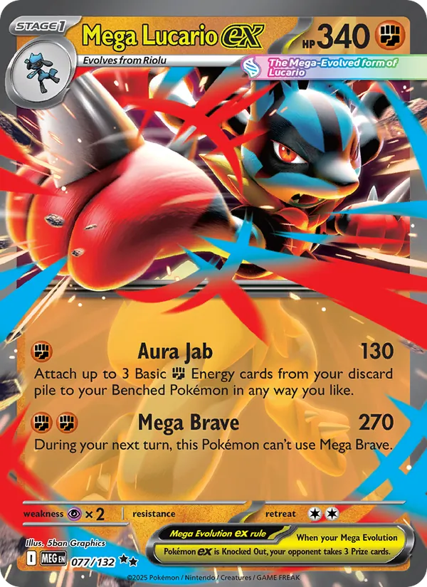 Mega Lucario ex #77/132