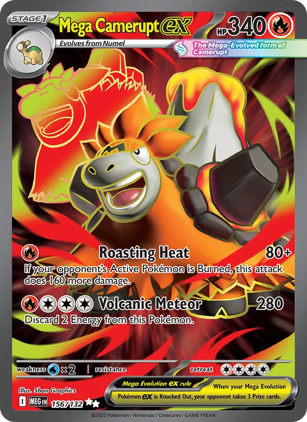 Mega Camerupt ex #156/132