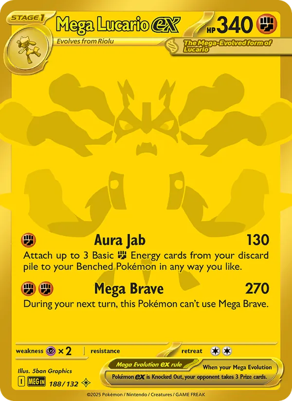 Mega Lucario ex #188/132