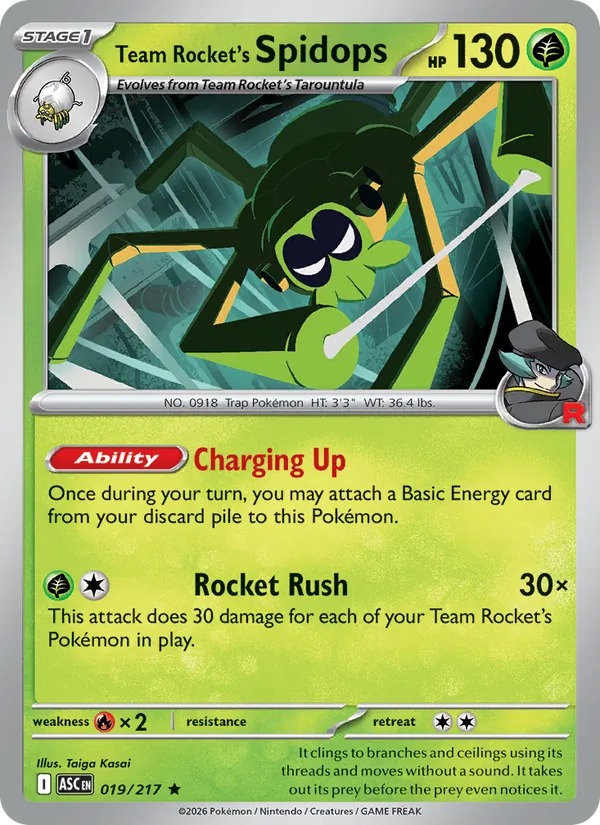 Team Rocket's Spidops #19/217