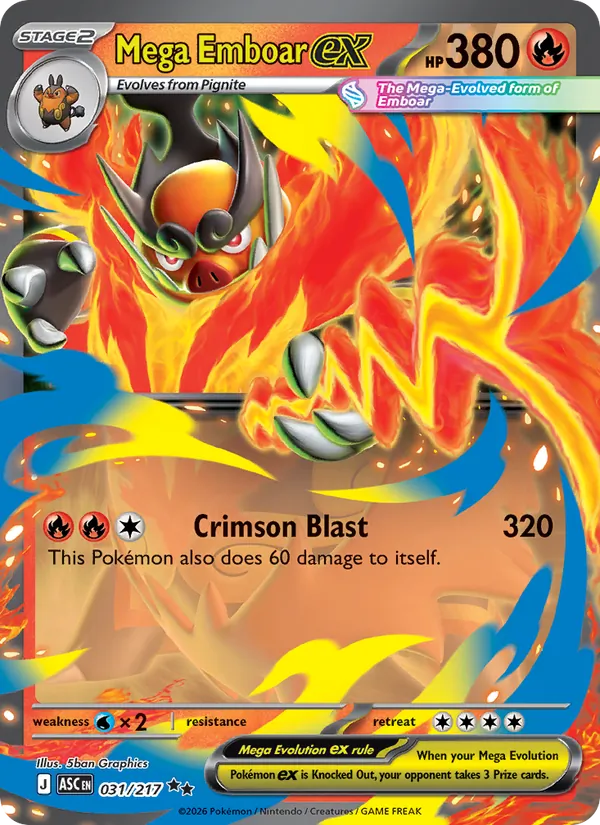 Mega Emboar ex #31/217
