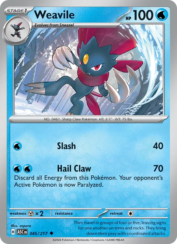 Weavile #45/217