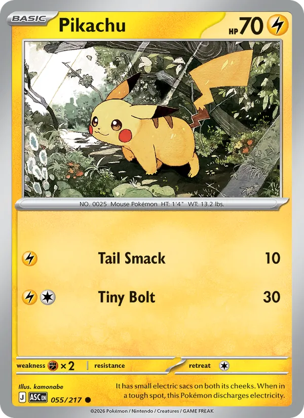 Pikachu #55/217