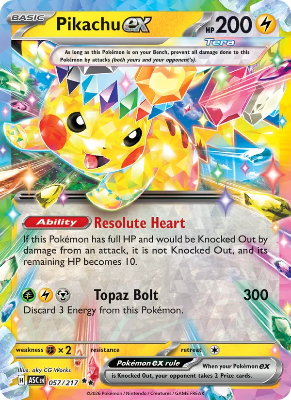 Pikachu ex #57/217