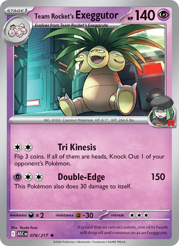 Team Rocket's Exeggutor #78/217