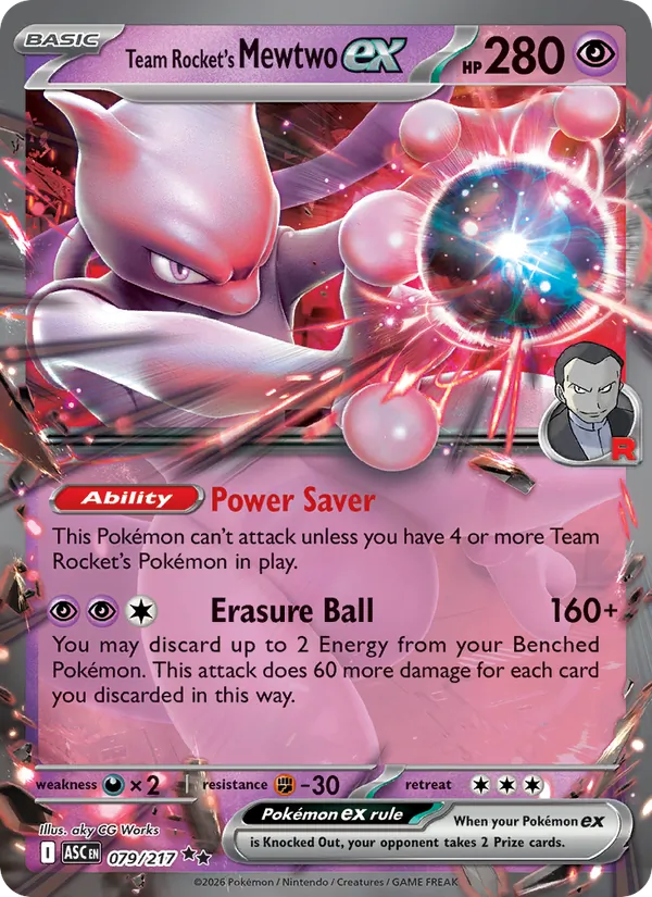 Team Rocket's Mewtwo ex #79/217