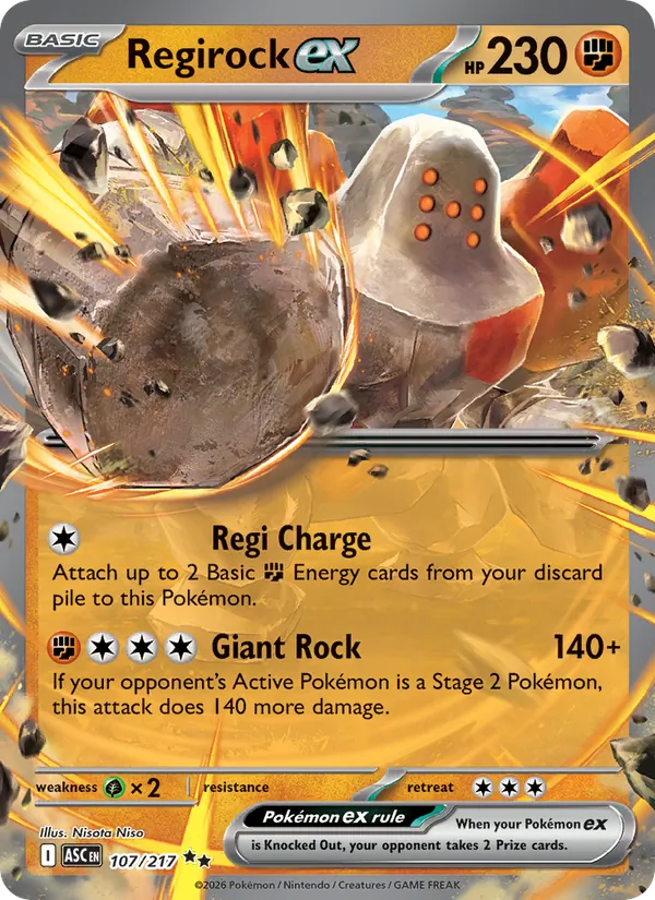 Regirock ex #107/217