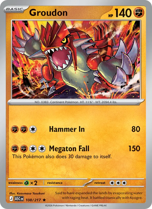 Groudon #108/217