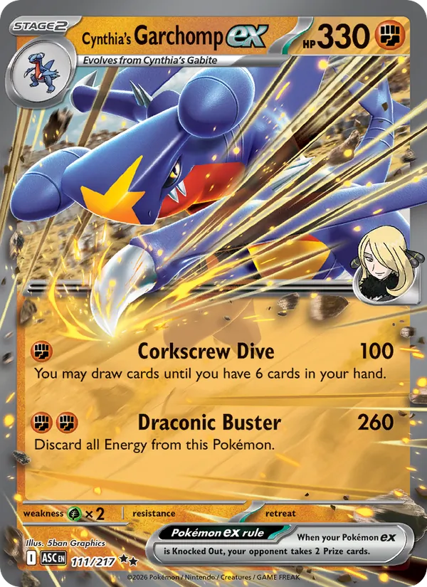 Cynthia's Garchomp ex #111/217