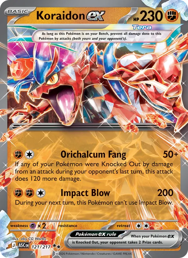 Koraidon ex #121/217