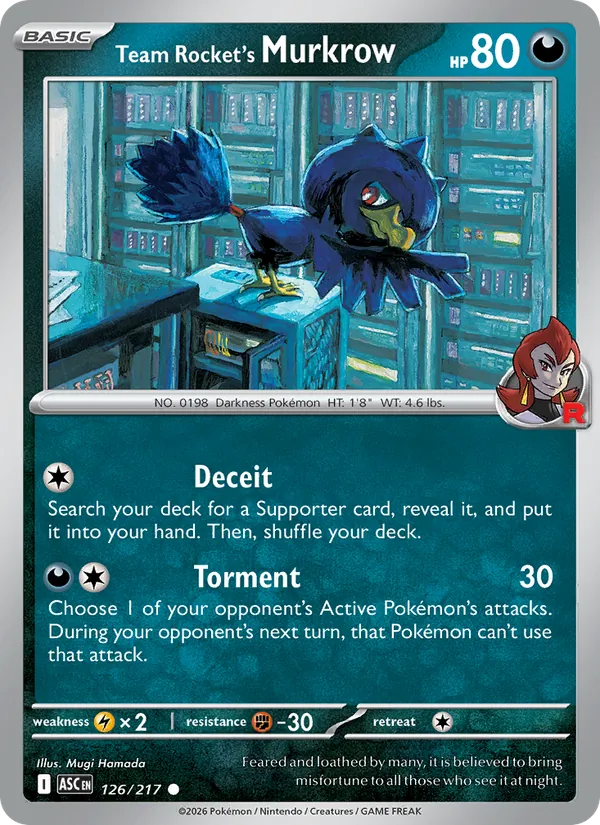 Team Rocket's Murkrow #126/217