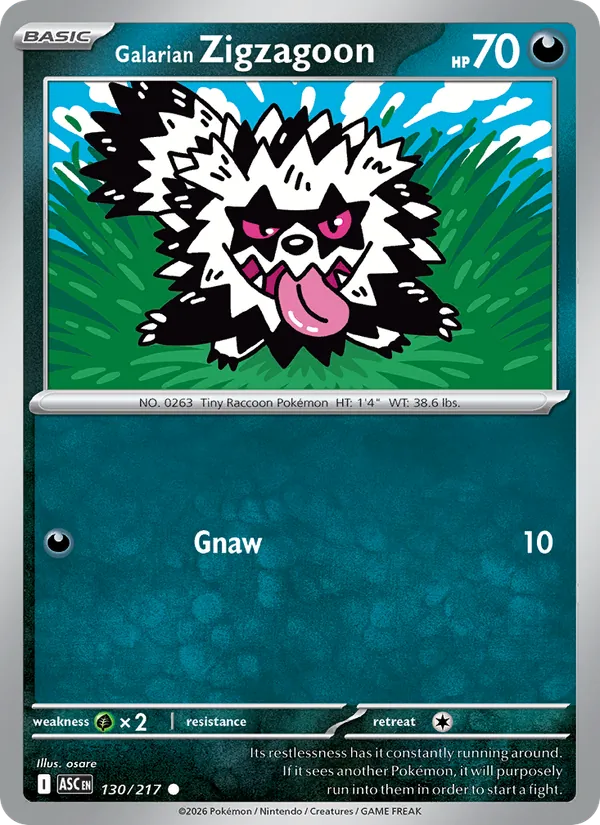 Galarian Zigzagoon #130/217