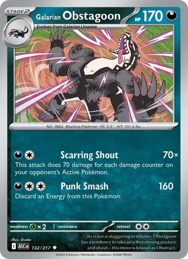 Galarian Obstagoon #132/217