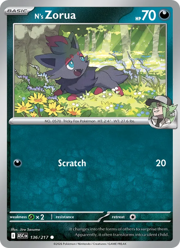 N's Zorua #136/217