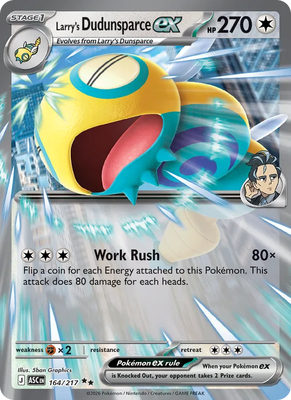 Larry's Dudunsparce ex #164/217