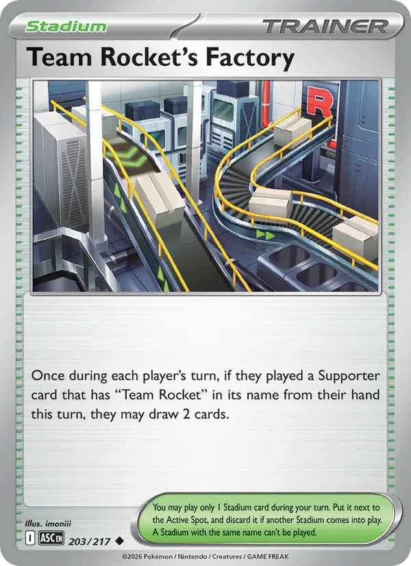 Team Rocket's Factory #203/217