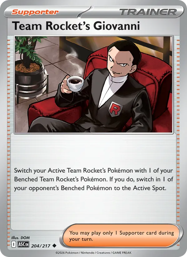 Team Rocket's Giovanni #204/217