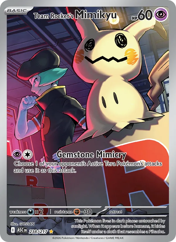 Team Rocket's Mimikyu #238/217