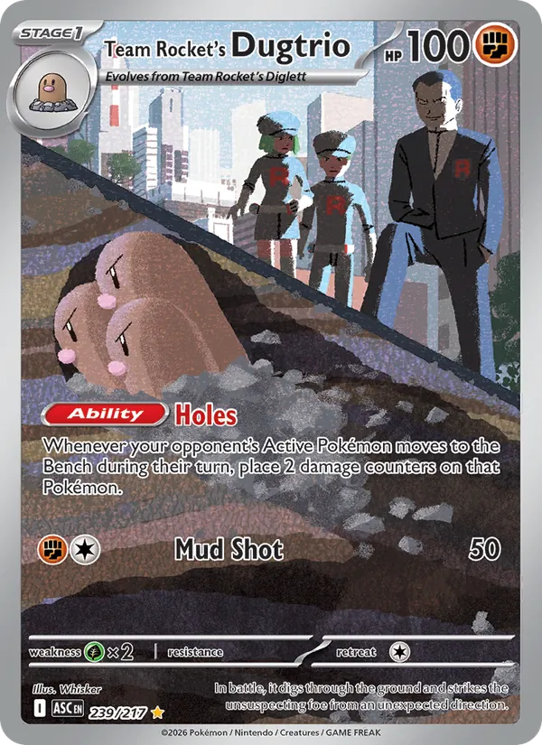 Team Rocket's Dugtrio #239/217