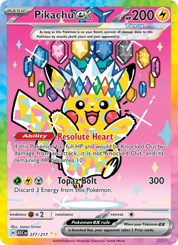 Pikachu ex #277/217