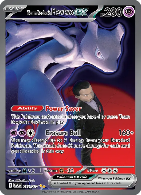 Team Rocket's Mewtwo ex #281/217