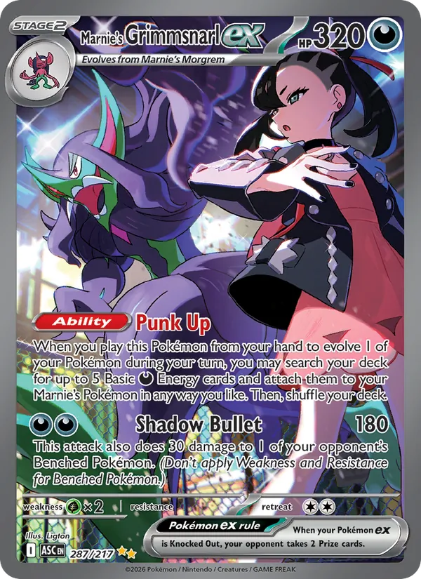 Marnie's Grimmsnarl ex #287/217