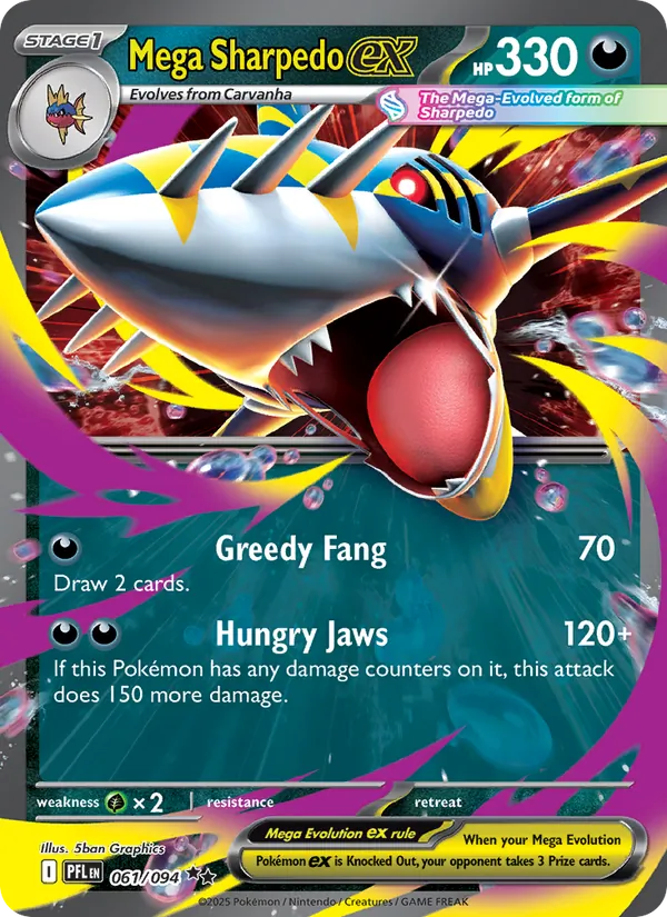 Mega Sharpedo ex #61/94
