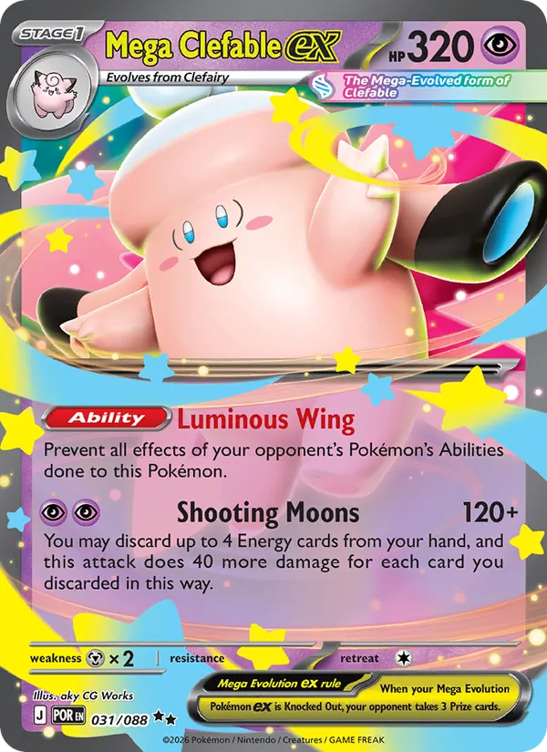 Mega Clefable ex #31/88
