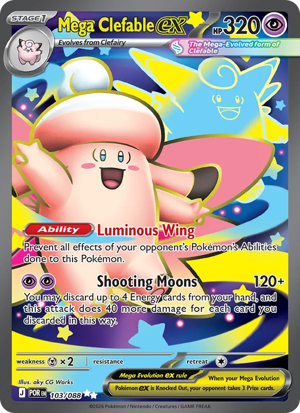 Mega Clefable ex #103/88