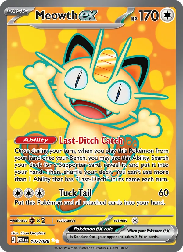 Meowth ex #107/88