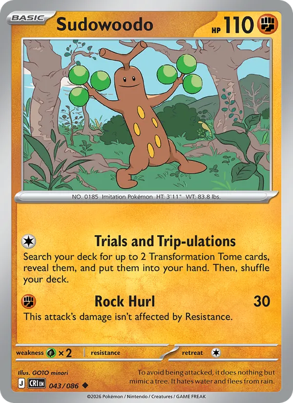 Sudowoodo #43/86