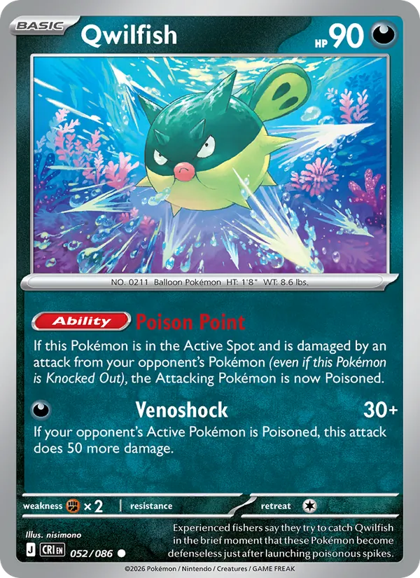 Qwilfish #52/86