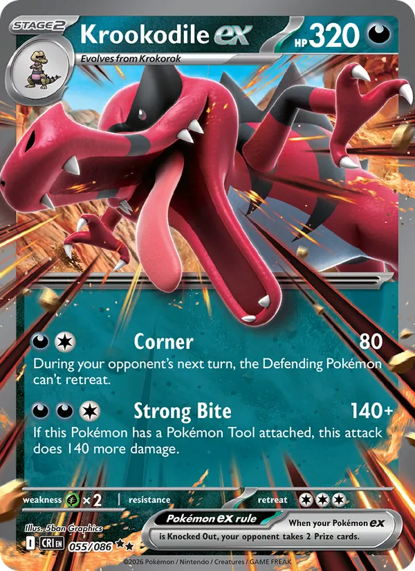 Krookodile ex #55/86