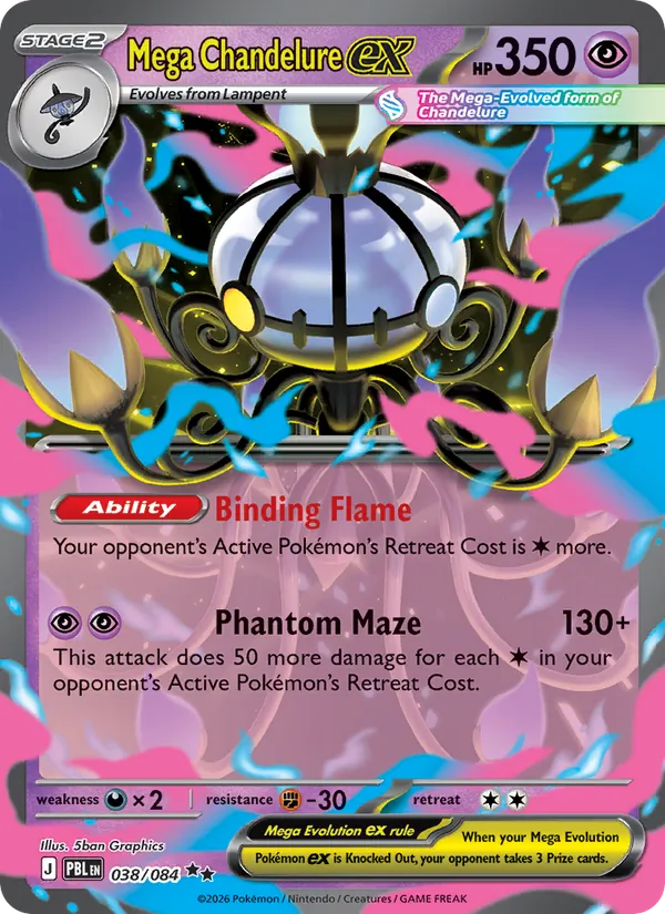 Mega Chandelure ex #38/84