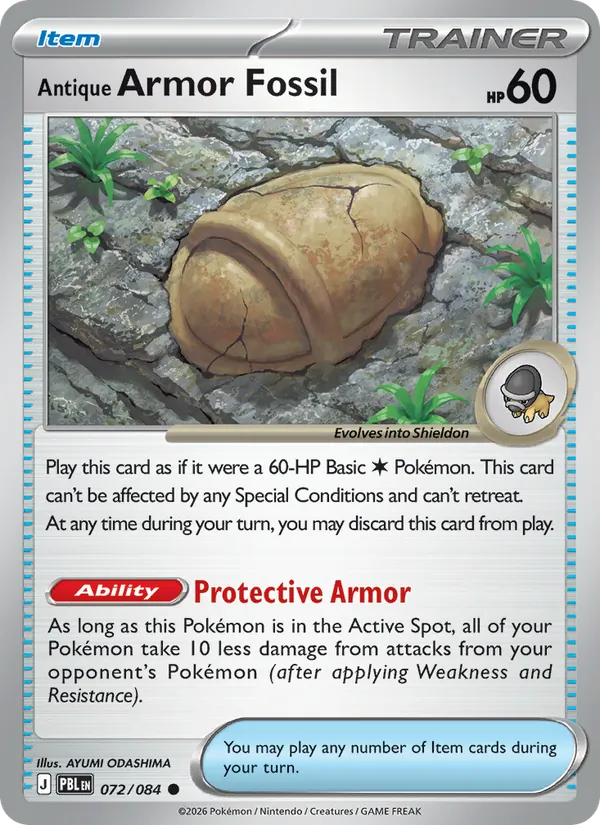 Antique Armor Fossil #72/84